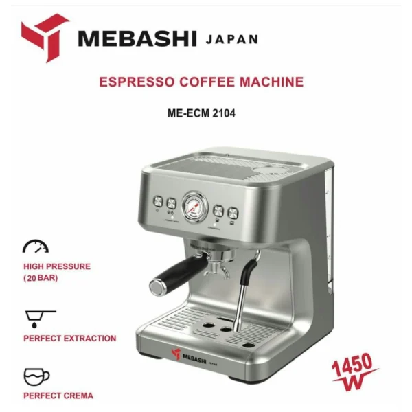 اسپرسوساز نیمه صنعتی مباشی مدل ME-ECM 2104